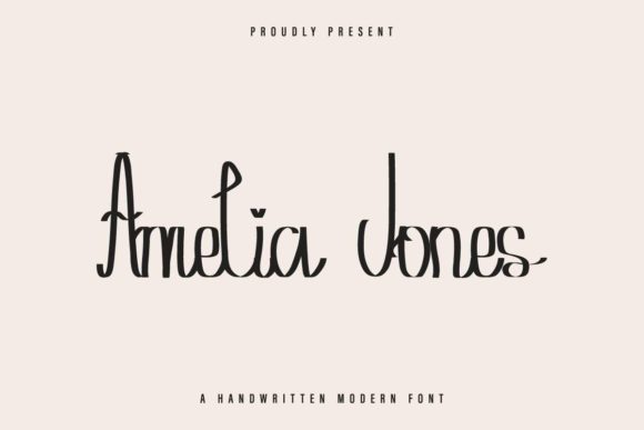 Amelia Jones: A Balanced Handwritten Font for Branding