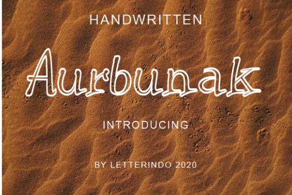 Aurbunak: The Handwritten Font for Marketers