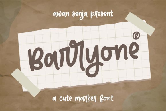 Barryone: A Handwritten Font for Authentic Editorial Design