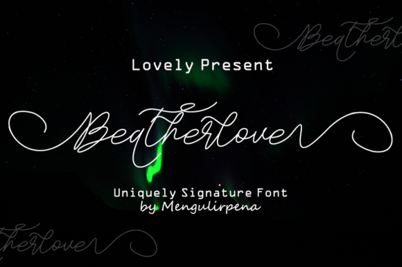 Beatherlove: A Charming Script Font for Makers