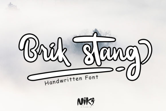 Brik Stang: A Charming Handwritten Font for Makers