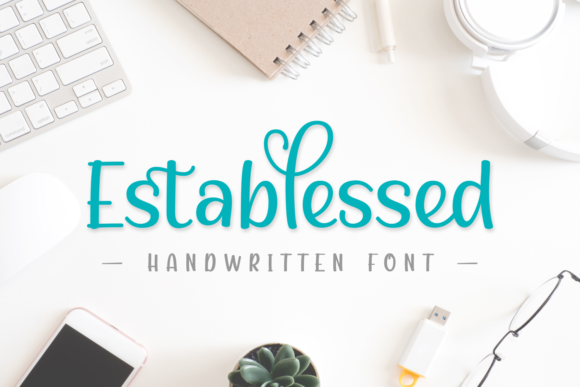 Establessed: A Joyful Handwritten Font for Editorial Design