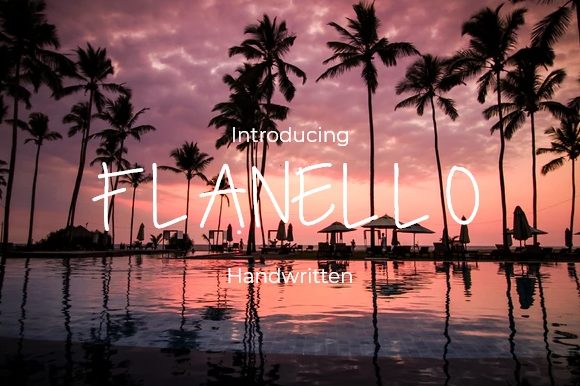 Flanello: A Handwritten Font for Modern Campaigns