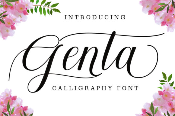 Genta: A Handwritten Font for Elegant Editorial Design