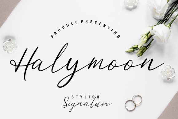 Halymoon: The Elegant Script Font for Your Brand