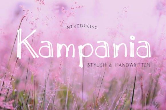 Kampania: A Cute Handwritten Font for Branding