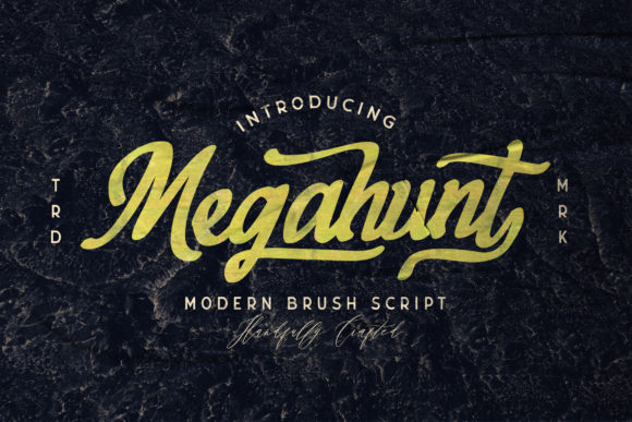 Megahunt: A Premium Script Font for Web Design