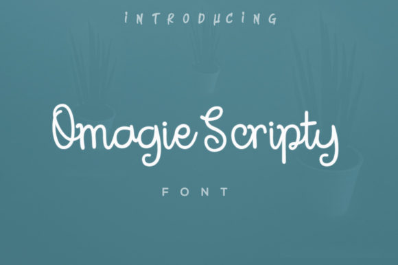 Omagie Scripty: A Gorgeous Script Font for Crafters