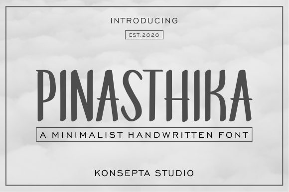 Pinasthika: A Handwritten Typeface for Modern Editorial Design