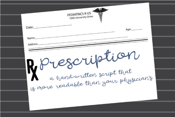 PN Prescription: A Sweet Handwritten Font for Makers