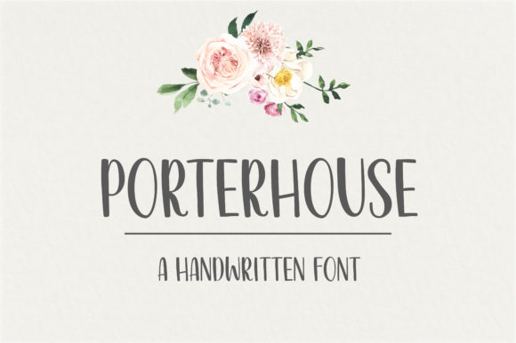 Porterhouse: A Sweet Handwritten Font for Brand Identity