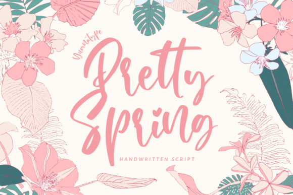 Pretty Spring: A Timeless Handwritten Font for Editors