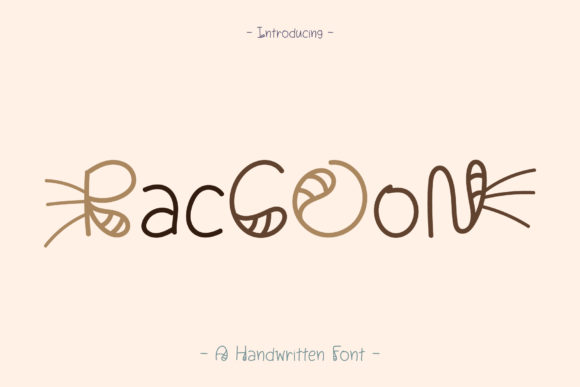 Raccoon: A Quirky Handwritten Font for Brand Identity