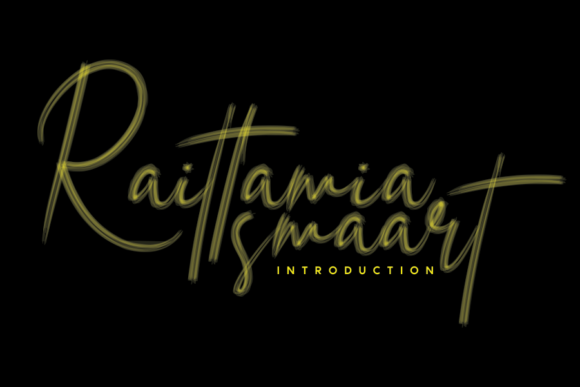 Raittamia Smaart: A Flowing Script Font for Editorial Design