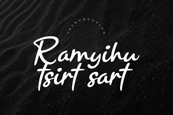 Ramyihu Tsirt Sart: A Handwritten Font for Editorial Design