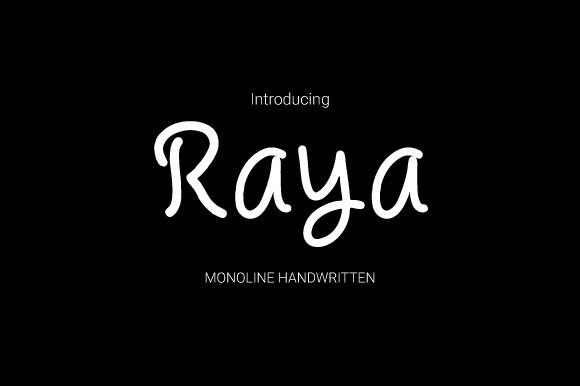Raya: A Sweet Handwritten Font for Your Brand