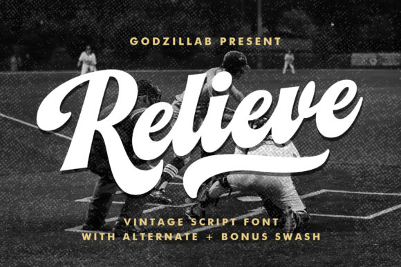 Relieve: A Retro Handwritten Font for Creative Branding