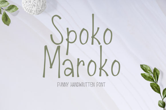 Spoko Maroko: A Handwritten Font for Editorial Design