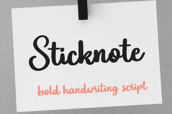 Sticknote: A Friendly Handwritten Font for Makers