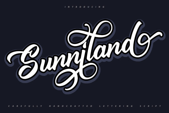 Sunniland Font: A Handwritten Typeface for Campaigns
