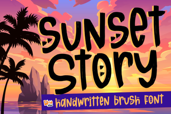 Sunset Story: A Quirky Script Font for Web Design