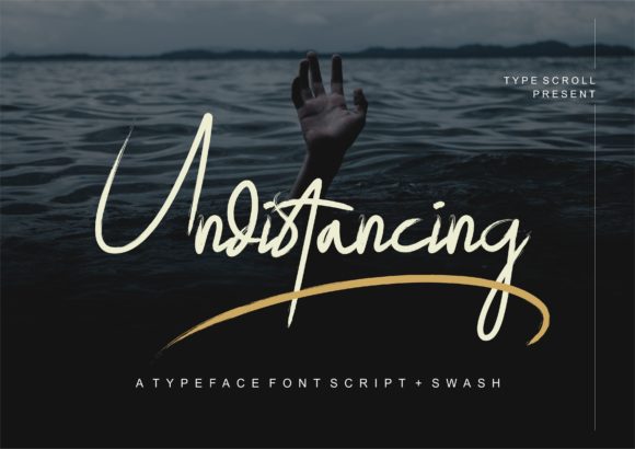 Undistancing: A Modern Script Font for Brand Impact