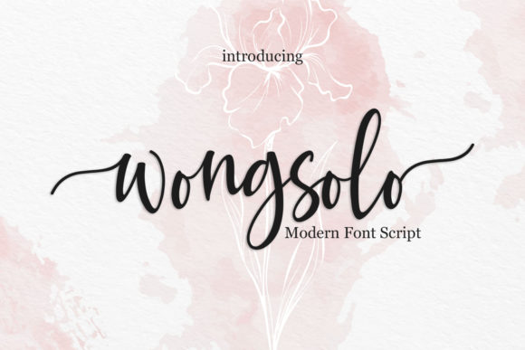 Wongsolo: A Romantic Script Font for Web Design